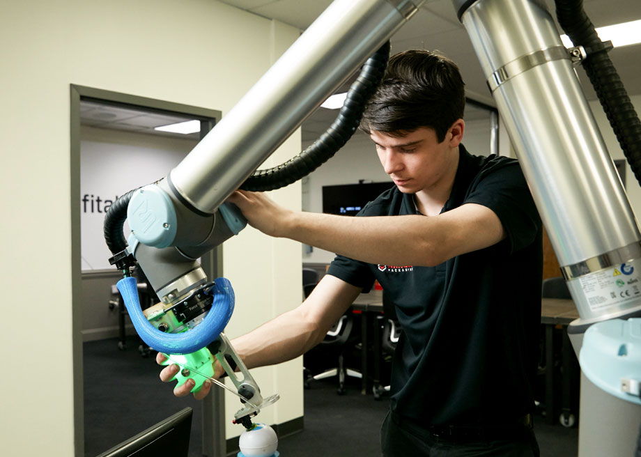 Steven Appel with Robot