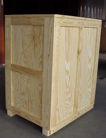 wooden shipping crate